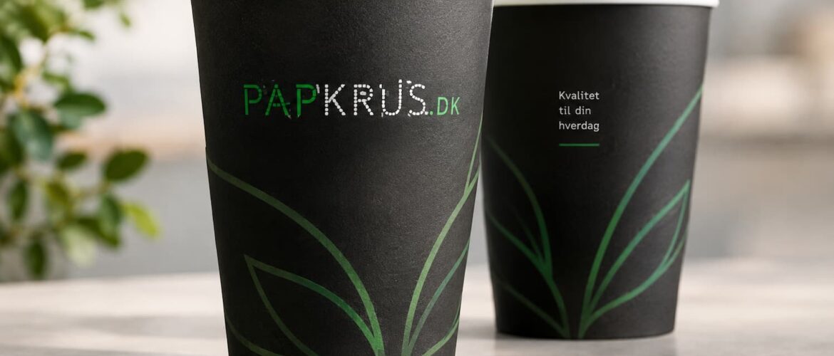 Papkrus med logo som en del af virksomhedens brandingbudget