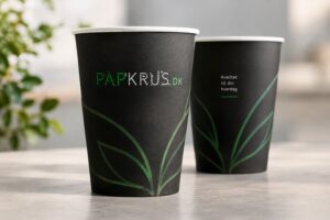 Papkrus med logo som en del af virksomhedens brandingbudget